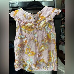 Vintage Designer Nieves Lavi Butterfly Silk Blouse